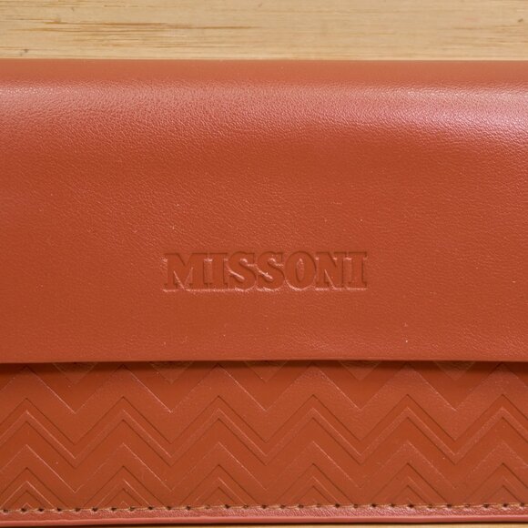 Missoni Glasses Case / Brown Eyeglass Pouch / Sunglasses Holder / Pre-Owned - Picture 2 of 5